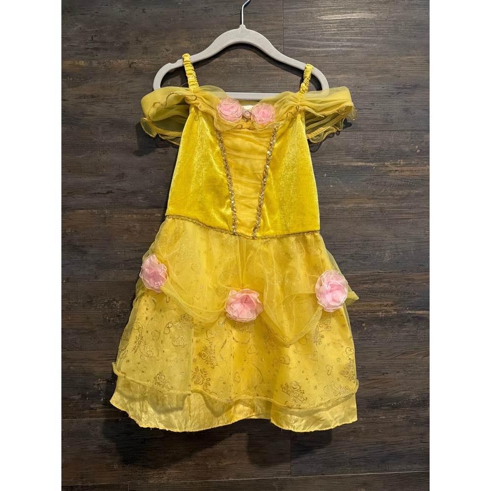 Disney Store Belle Beauty and the Beast Costume Dress Yellow Size 5/6 281417229